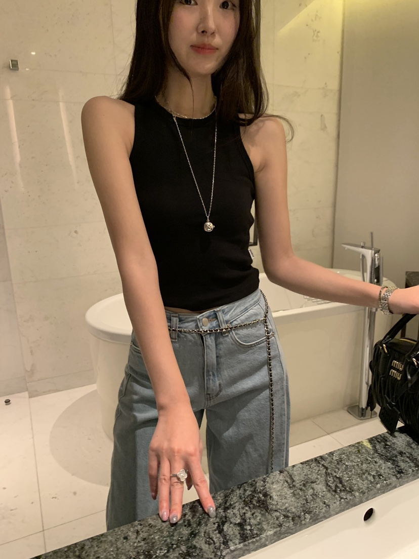 SHOP POSTER韓國直郵東大門實拍女裝新款24春夏吊帶背心SHOP_POSTER吊帶/背心