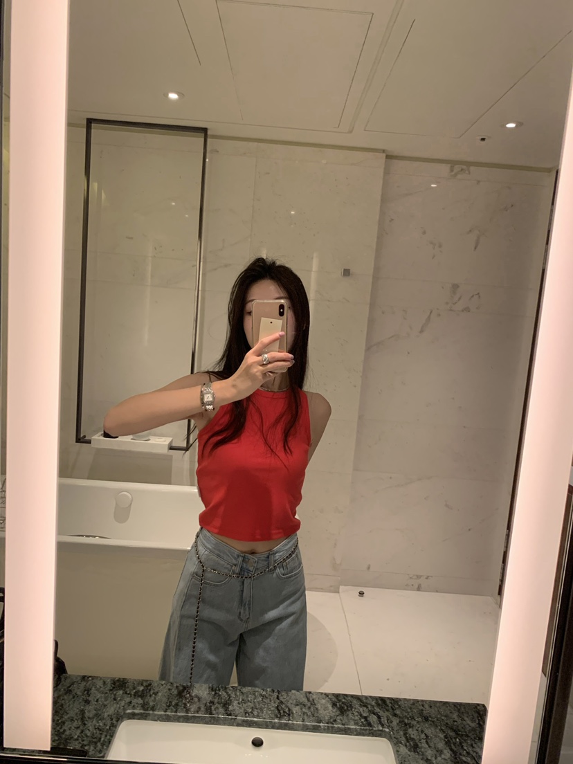 SHOP POSTER韓國直郵東大門實拍女裝新款24春夏吊帶背心SHOP_POSTER吊帶/背心