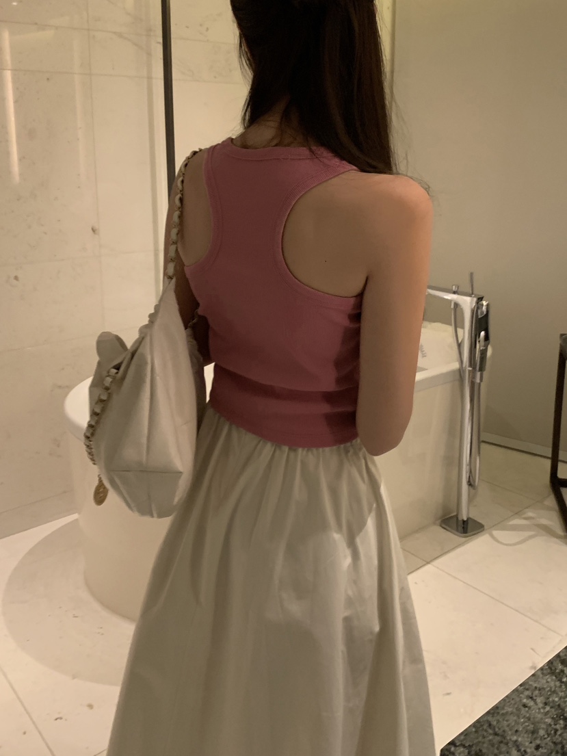 SHOP POSTER韓國直郵東大門實拍女裝新款24春夏吊帶背心SHOP_POSTER吊帶/背心