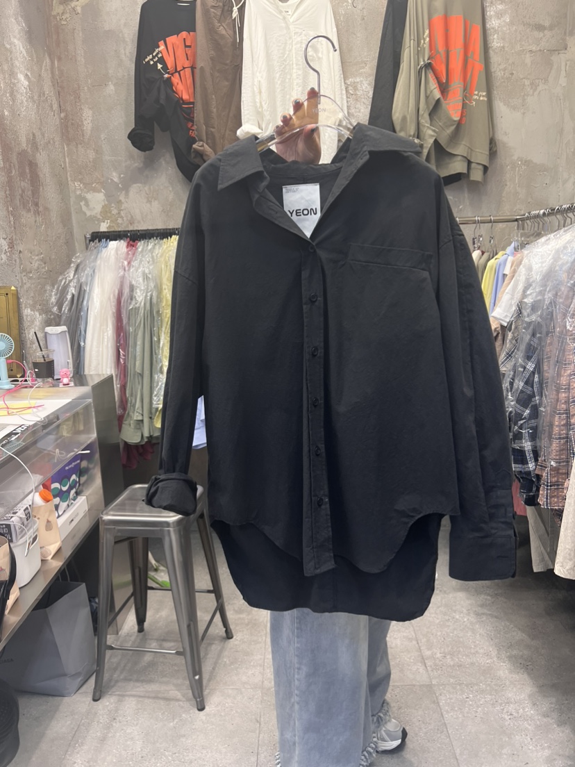 YEON-男女裝韓國直郵女裝新款24春夏人氣職業襯衫蕾絲衫YEON襯衫/蕾絲衫圖色3