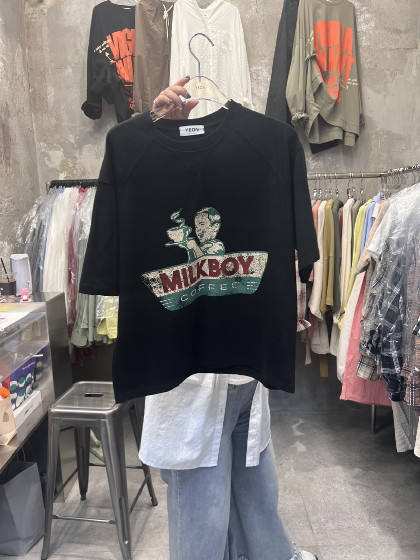 YEON-男女裝韓國直郵東大門實拍女裝新款人氣真品時尚熱賣T恤YEONT恤圖色4