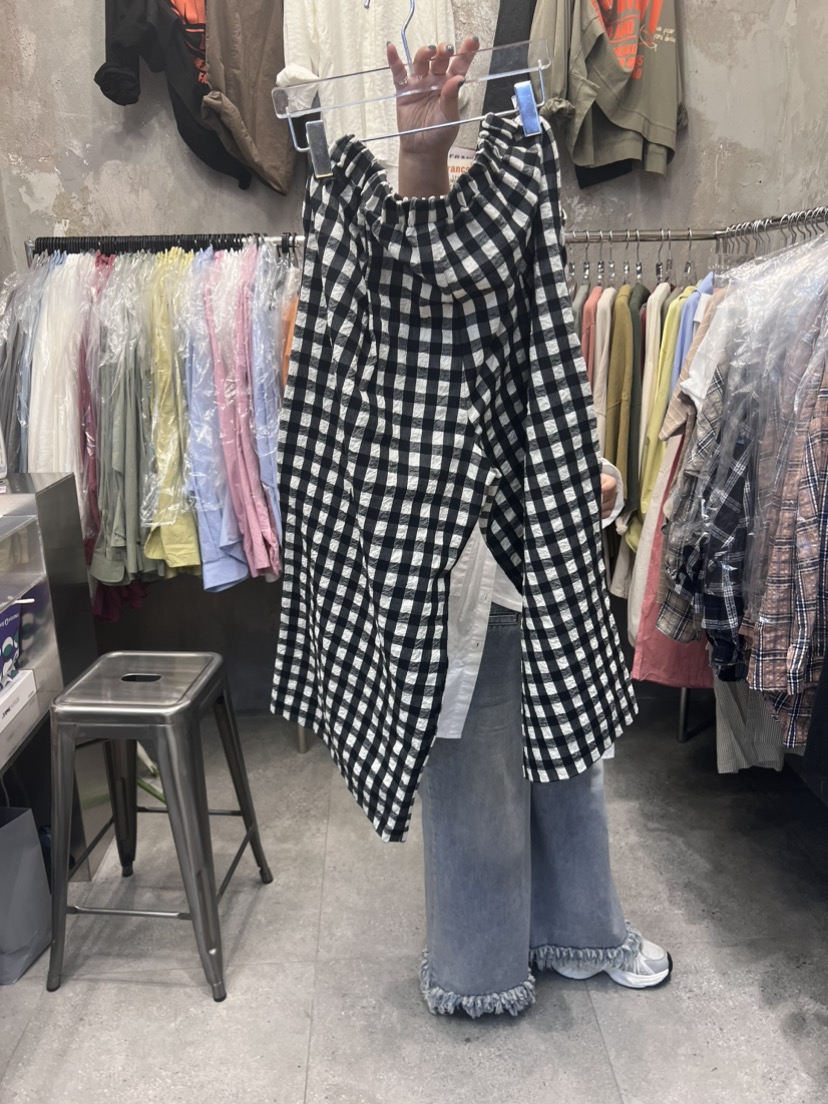 YEON-男女裝韓國直郵東大門代購女裝新品推薦時尚休閑褲格子YEON休閑褲