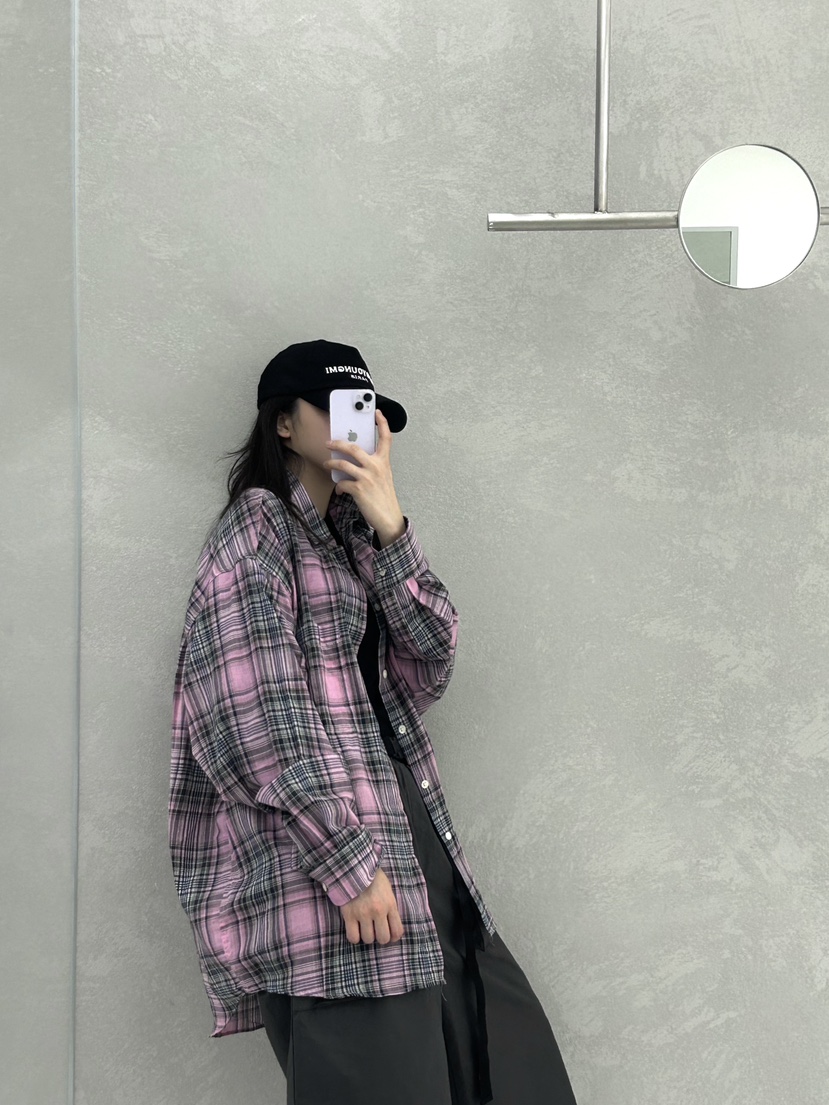 HESTORY韓國直郵東大門實拍女裝新品真品人氣襯衫蕾絲衫格紋HESTORY襯衫/蕾絲衫