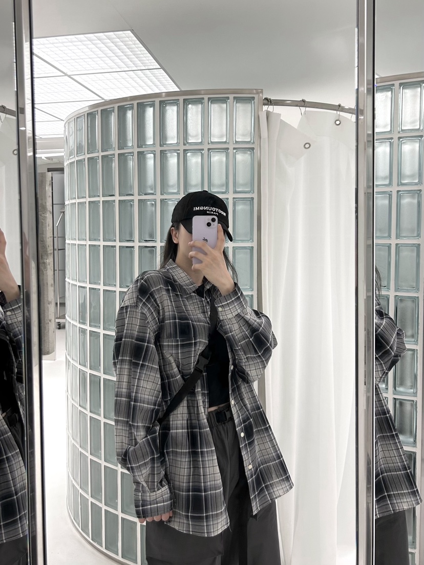 HESTORY韓國直郵東大門實拍女裝新品真品人氣襯衫蕾絲衫格紋HESTORY襯衫/蕾絲衫