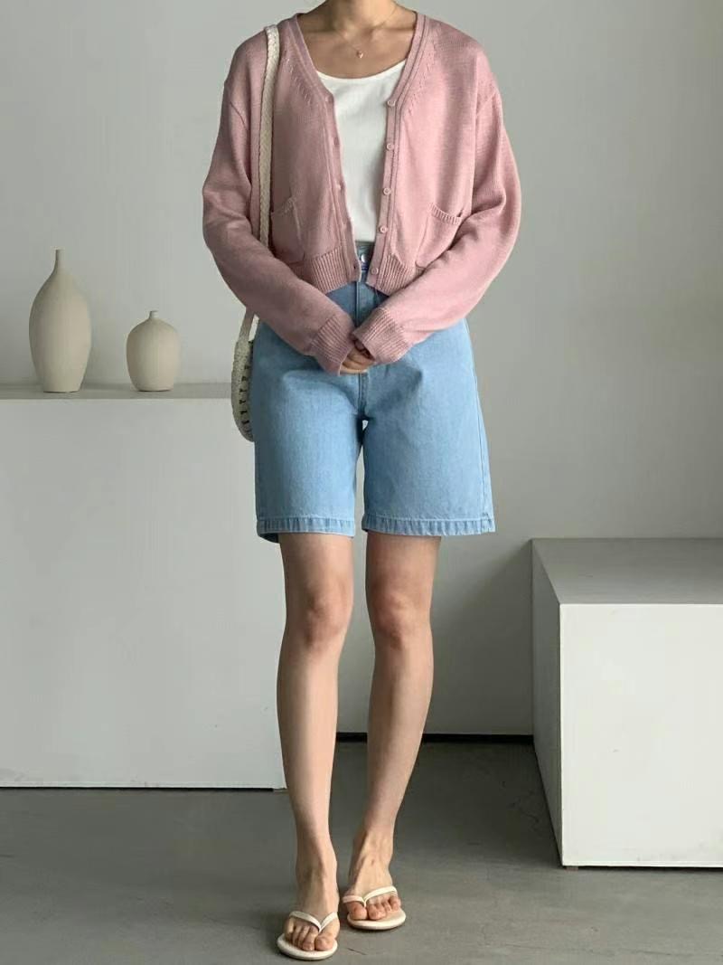 BARISTAR韓國直郵東大門代購女裝新品時尚休閑人氣24春夏短褲MAY SEVEN短褲