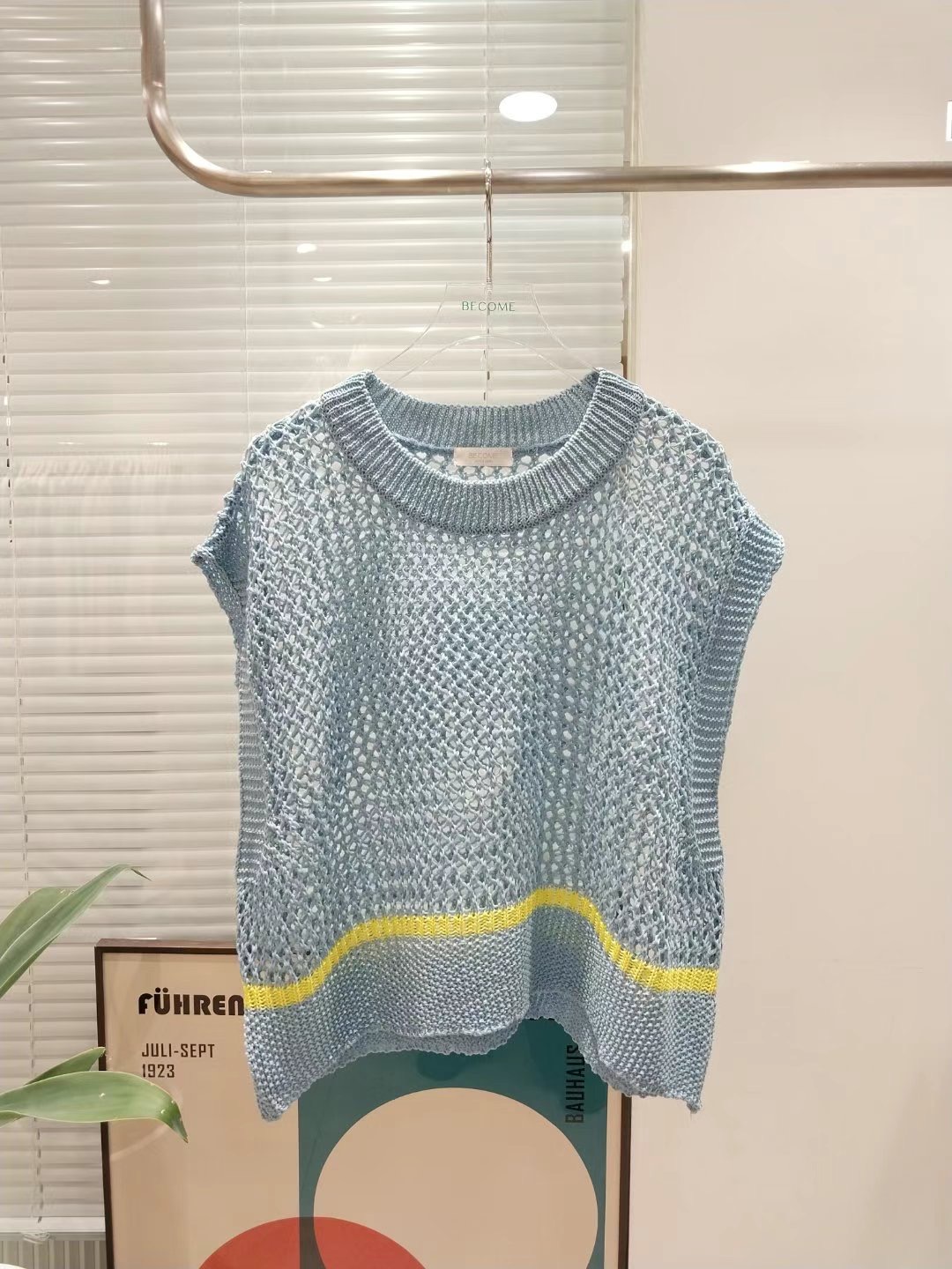 BECOME韓國直郵女裝新款熱賣人氣休閑職業真品24春夏馬甲BECOME馬甲圖色2