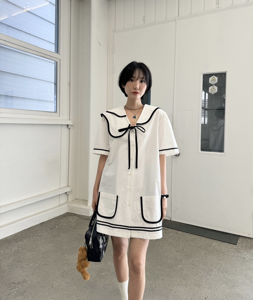 HEYJUDE韓國直郵東大門實拍女裝新品職業人氣休閑推薦連衣裙HEYJUDE連衣裙