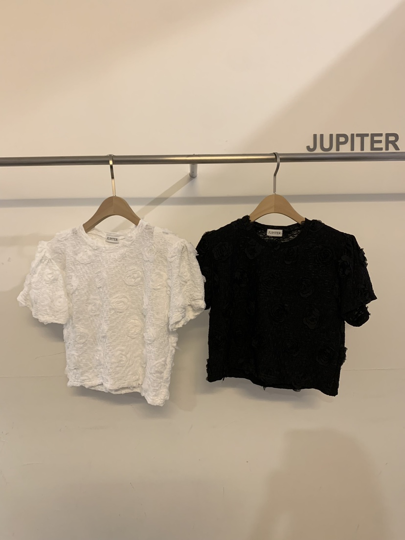 JUPITER韓國直郵東大門實拍女裝新款休閑推薦熱賣時尚24春夏T恤JUPITERT恤