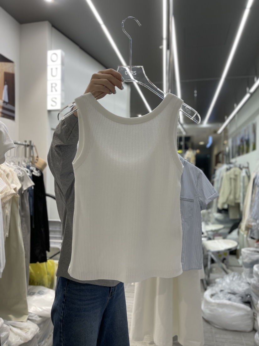 OURS韓國直郵女裝新款時尚熱賣職業人氣24春夏推薦吊帶背心OURS吊帶/背心圖色1