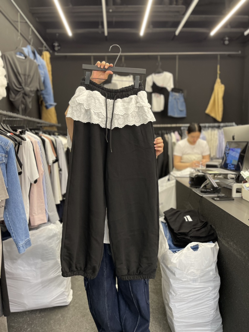 PROJECT ELF/ELF韓國直郵女裝新品真品24春夏推薦裙褲蕾絲OURMOMENT裙褲圖色2