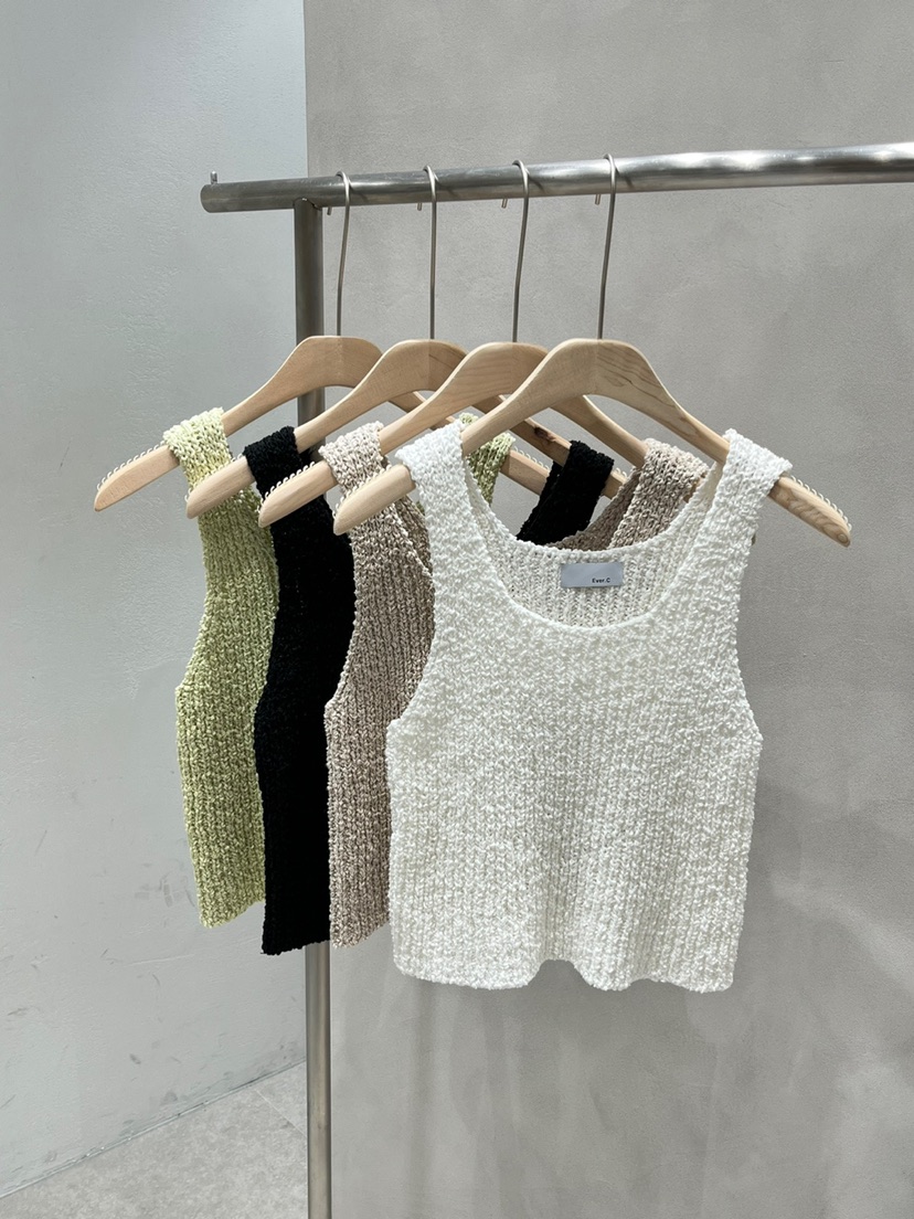 BLACK LABEL直郵韓國代購女裝新品24春夏熱賣時尚吊帶背心EVERCOMMERCE METICULOUSLY DESIGNED吊帶/背心