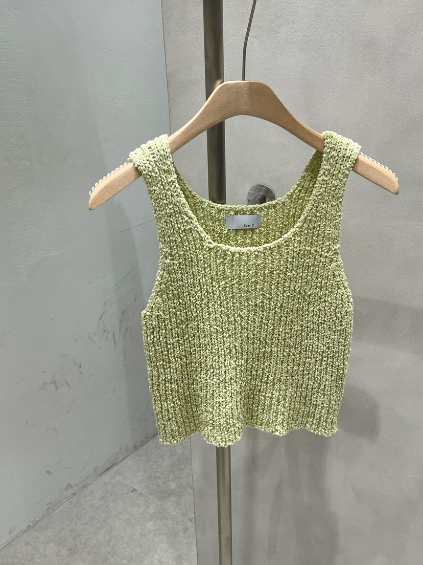 BLACK LABEL直郵韓國代購女裝新品24春夏熱賣時尚吊帶背心EVERCOMMERCE METICULOUSLY DESIGNED吊帶/背心