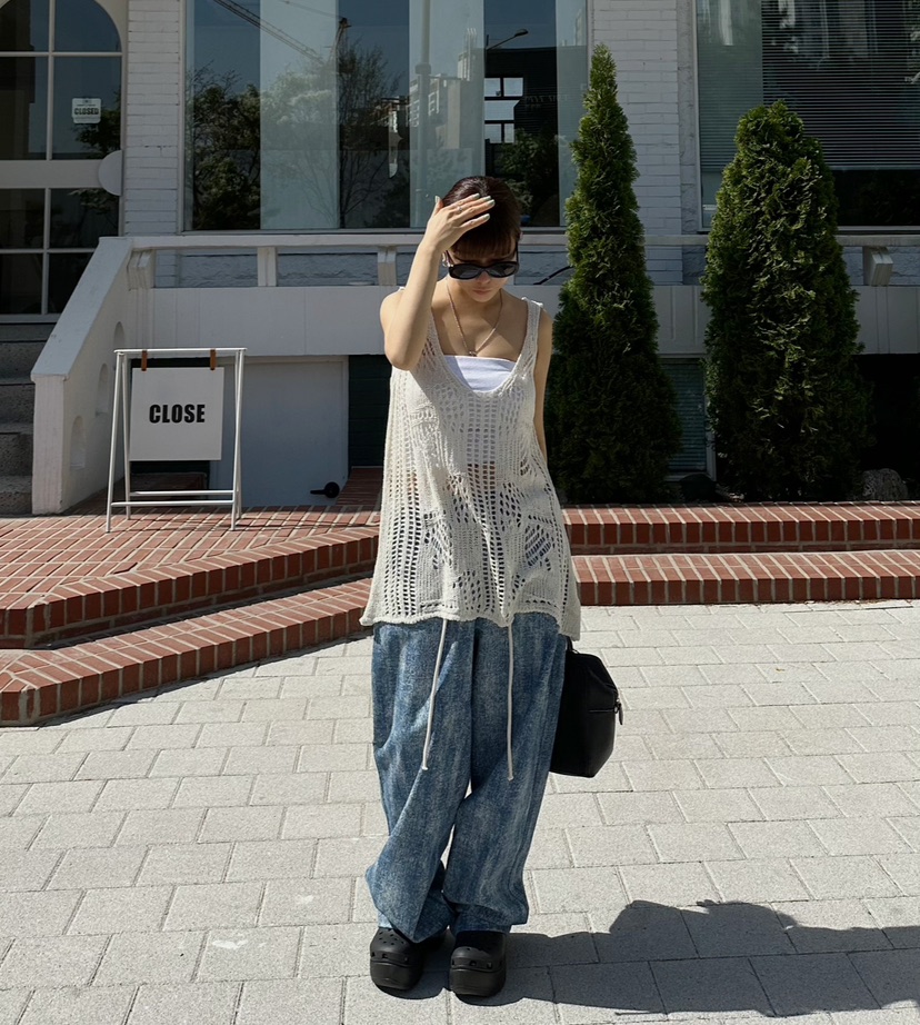 BYRING韓國直郵女裝新品熱賣職業真品人氣24春夏時尚針織衫BYRING針織衫