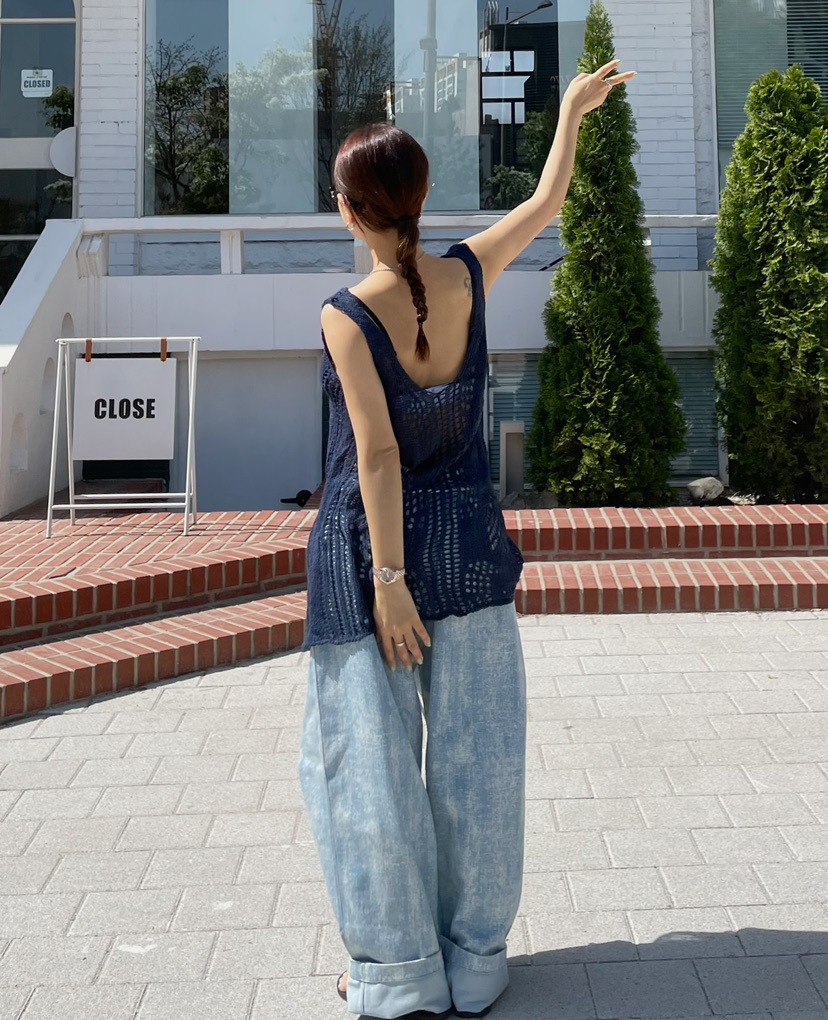 BYRING韓國直郵女裝新品熱賣職業真品人氣24春夏時尚針織衫BYRING針織衫