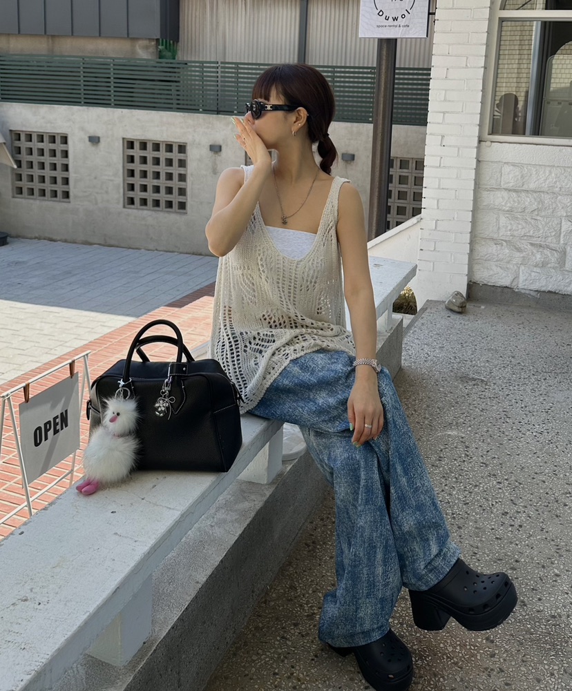 BYRING韓國直郵女裝新品熱賣職業真品人氣24春夏時尚針織衫BYRING針織衫圖色2