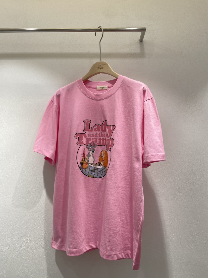 Magie韓國直郵女裝新款時尚休閑24春夏推薦職業熱賣真品T恤VI AT恤圖色3