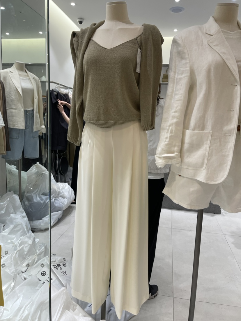 WOOD SAGE韓國直郵女裝新品職業熱賣24春夏人氣休閑休閑褲WOOD SAGE休閑褲