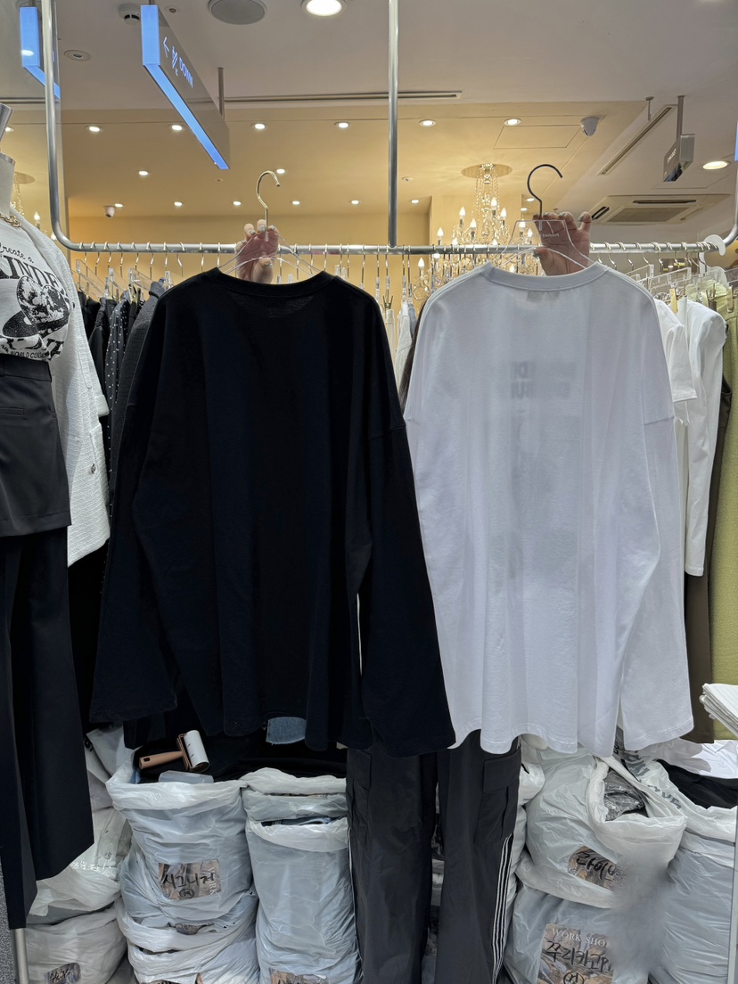 Workshop韓國直郵東大門代購女裝新款推薦人氣熱賣休閑長袖T恤Work_shop長袖T恤