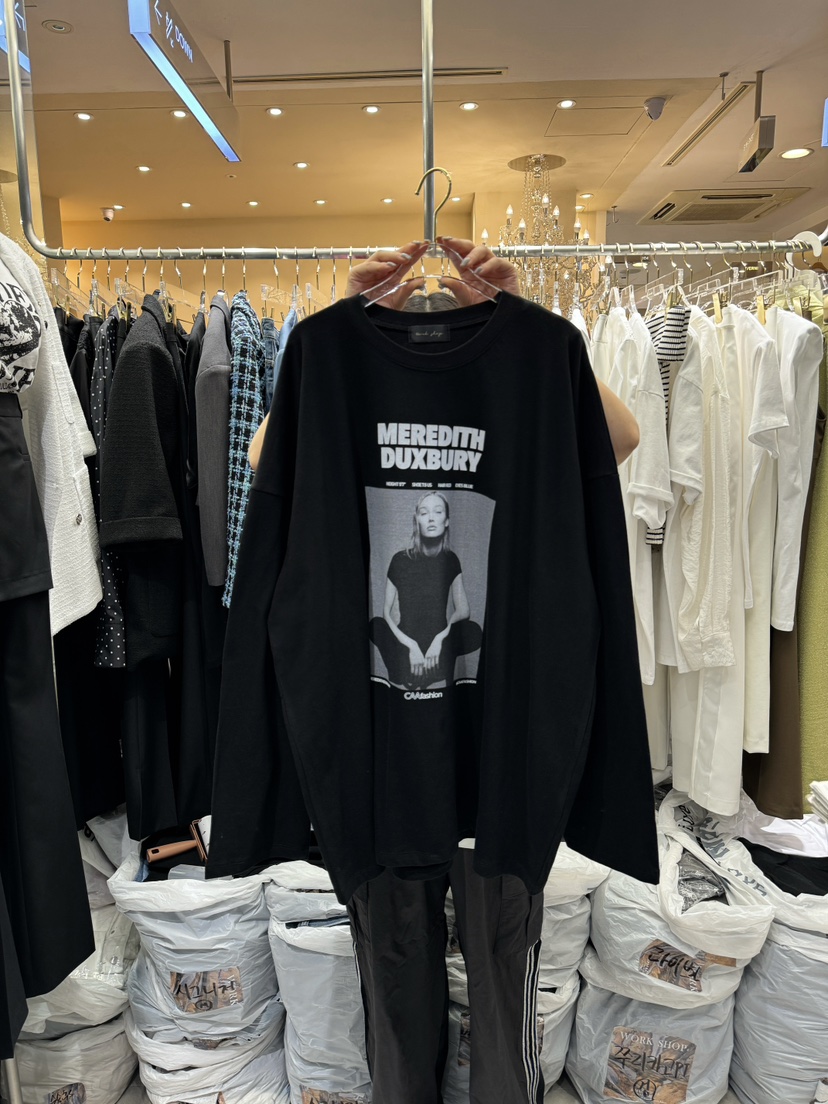 Workshop韓國直郵東大門代購女裝新款推薦人氣熱賣休閑長袖T恤Work_shop長袖T恤圖色2