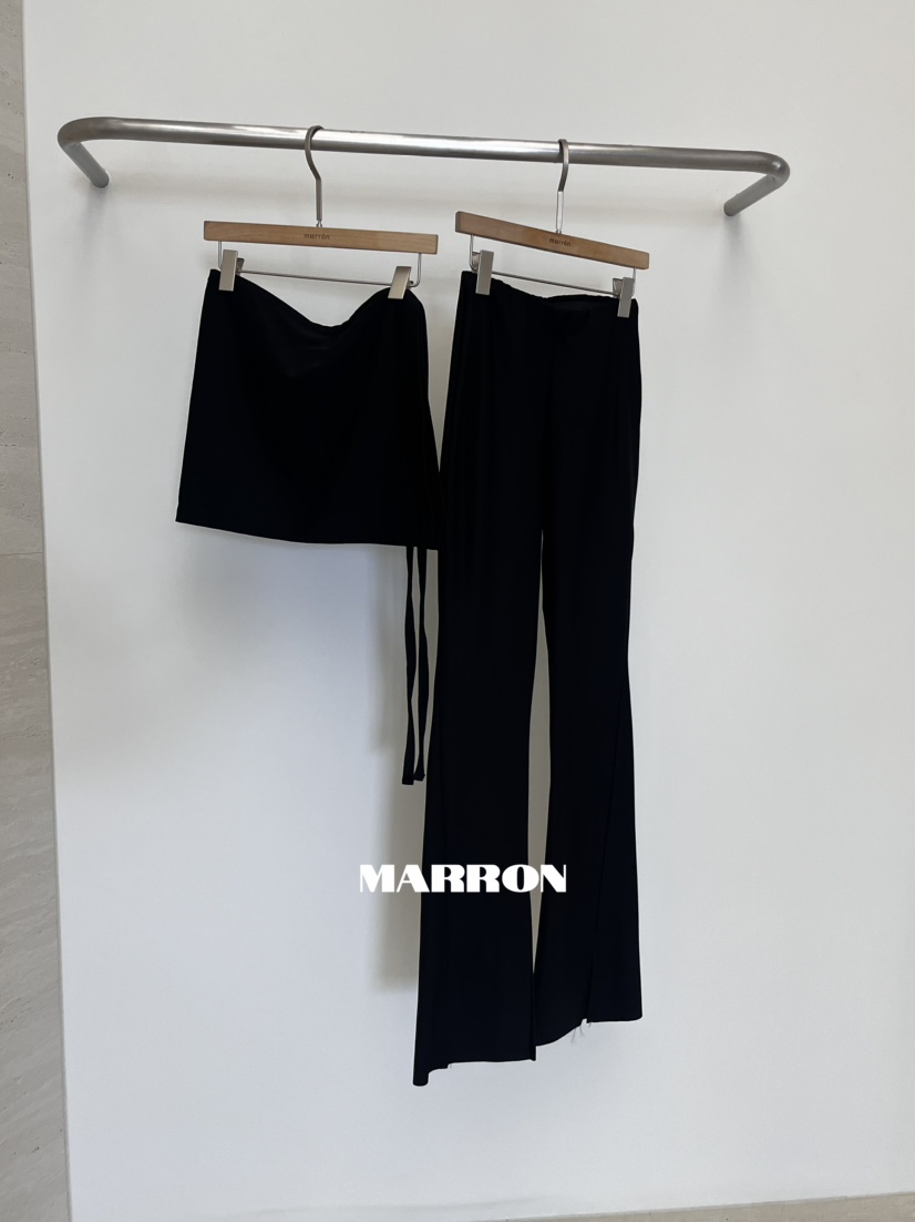 MARRON韓國直郵女裝新品時尚真品熱賣推薦24春夏休閑裙褲PIN-UP裙褲圖色1