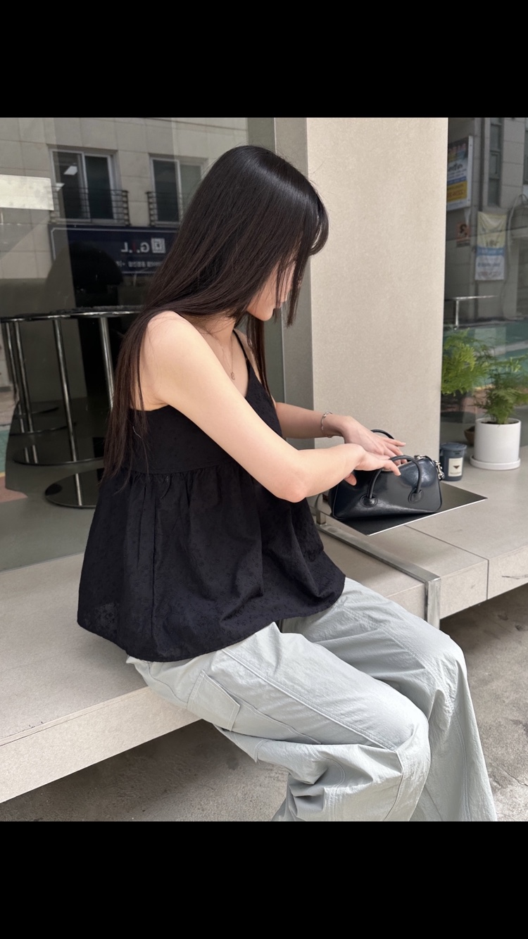 ROUGH韓國直郵女裝新款推薦時尚真品人氣職業休閑24春夏吊帶背心ROUGH吊帶/背心