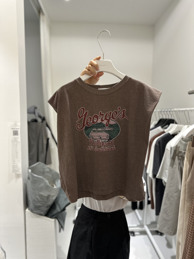 VISUAL SPACE直郵韓國代購女裝新款24春夏真品人氣熱賣T恤VISUAL SPACET恤圖色1
