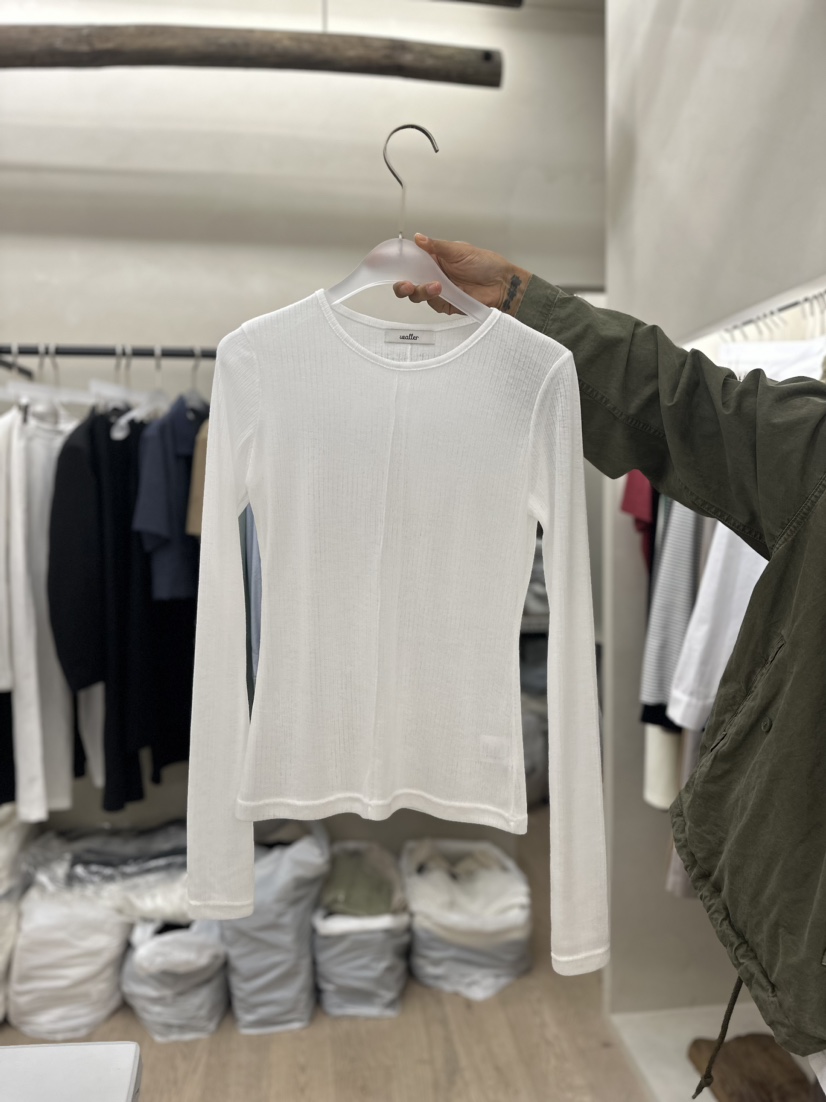 Waller韓國直郵女裝新品職業人氣24春夏時尚熱賣推薦長袖T恤NOTHING長袖T恤