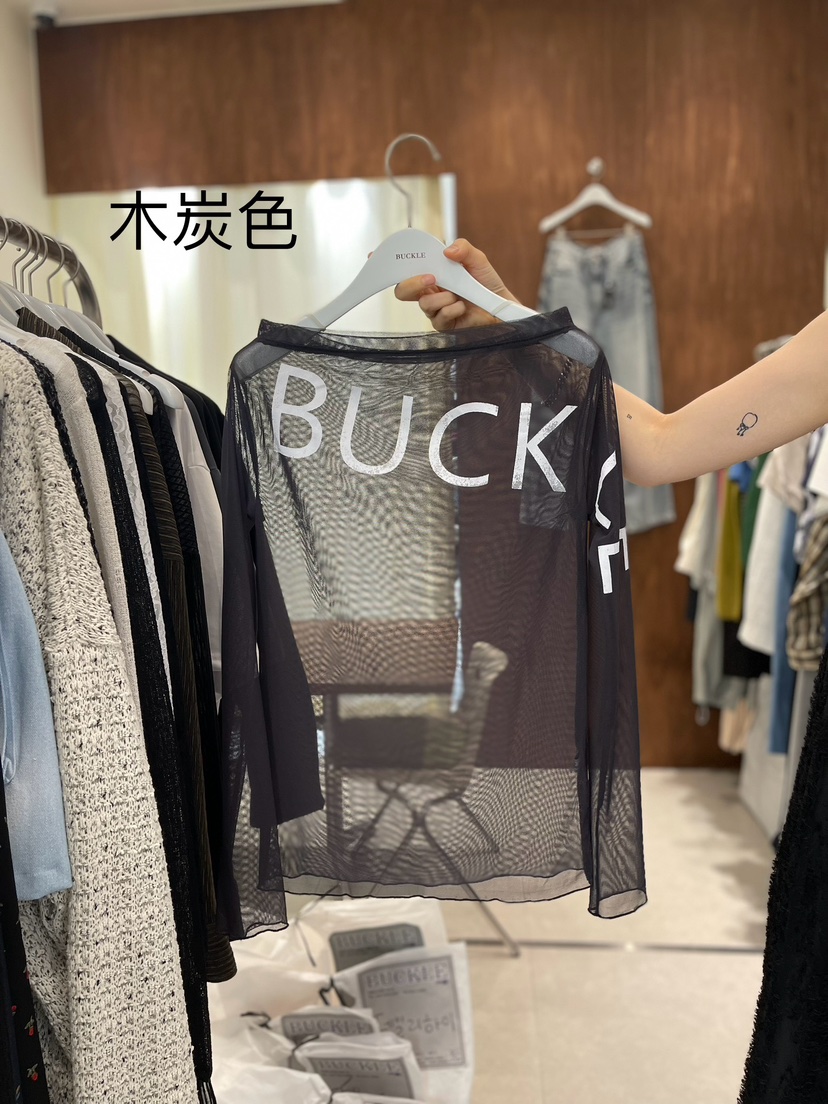 BUCKLE韓國直郵東大門代購女裝新款真品職業休閑人氣長袖T恤BUCKLE長袖T恤圖色3