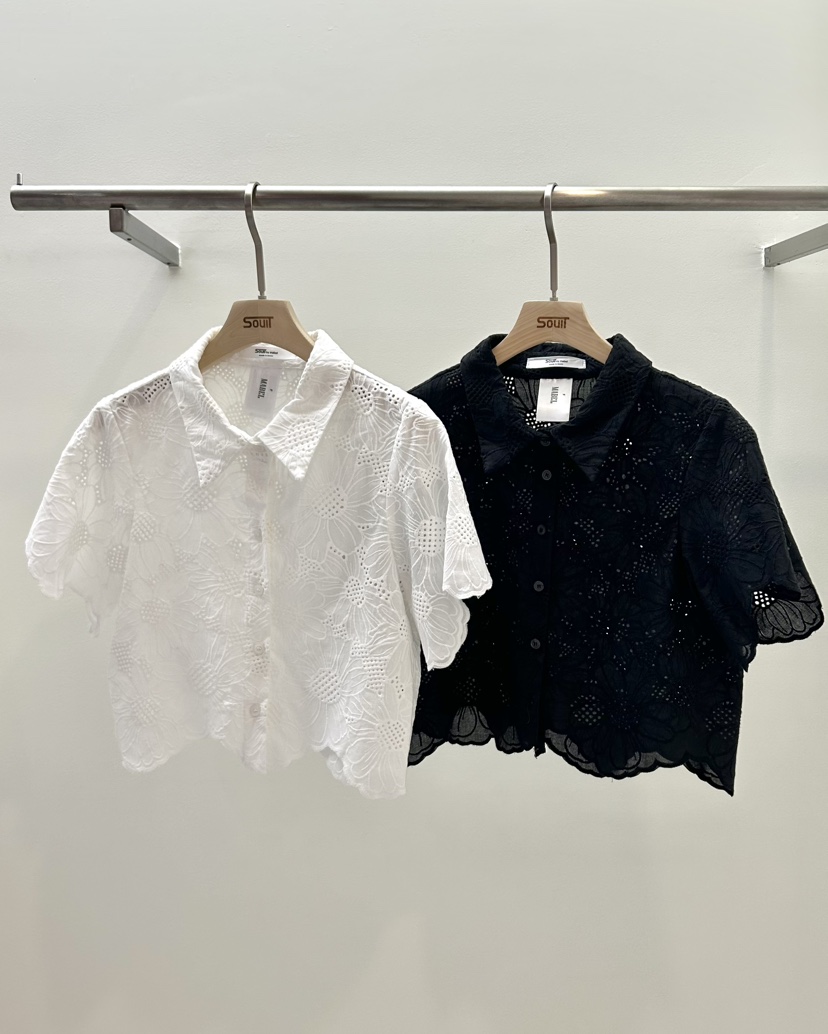 SOUIT韓國直郵東大門代購女裝新品推薦熱賣人氣職業襯衫蕾絲衫SOUIT by mabel-L襯衫/蕾絲衫