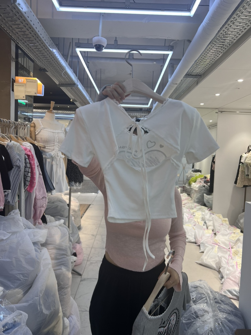 SAGE BRUSH直郵韓國代購女裝新品熱賣時尚24春夏真品T恤SAGE BRUSHT恤