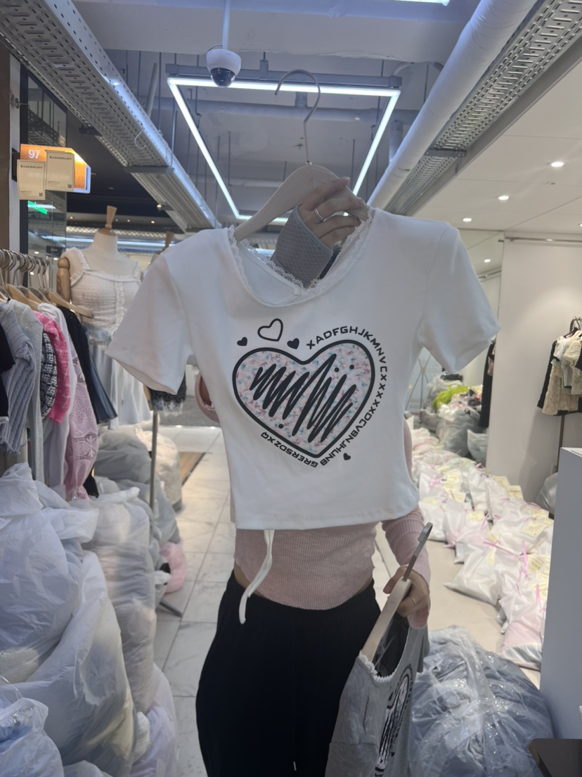 SAGE BRUSH直郵韓國代購女裝新品熱賣時尚24春夏真品T恤SAGE BRUSHT恤圖色3