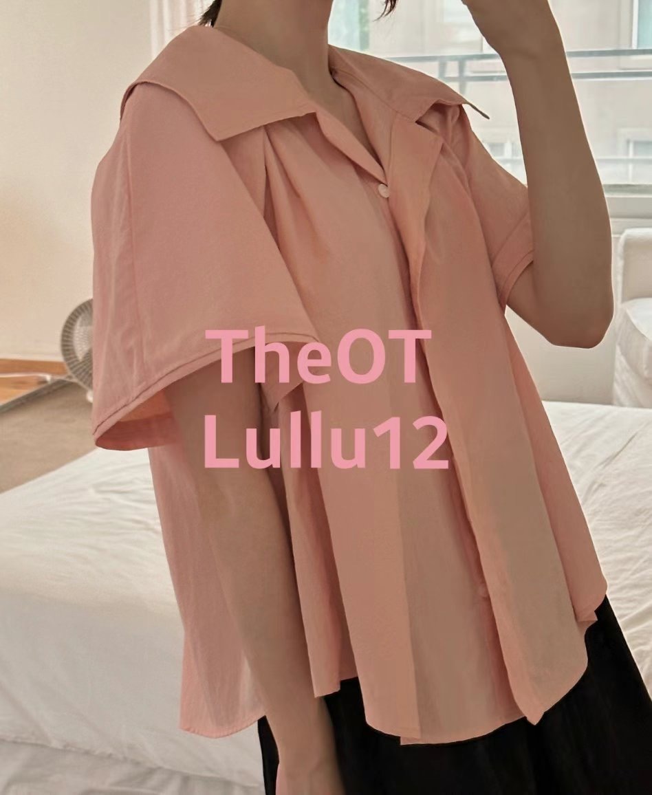 LULLU12-룰루12-OT韓國直郵女裝新品推薦時尚襯衫蕾絲衫LULLU12-룰루12-OT襯衫/蕾絲衫