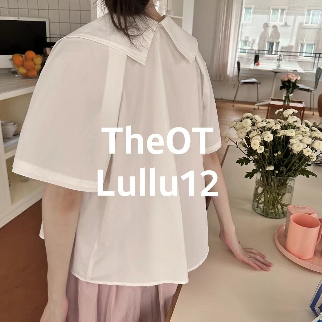 LULLU12-룰루12-OT韓國直郵女裝新品推薦時尚襯衫蕾絲衫LULLU12-룰루12-OT襯衫/蕾絲衫