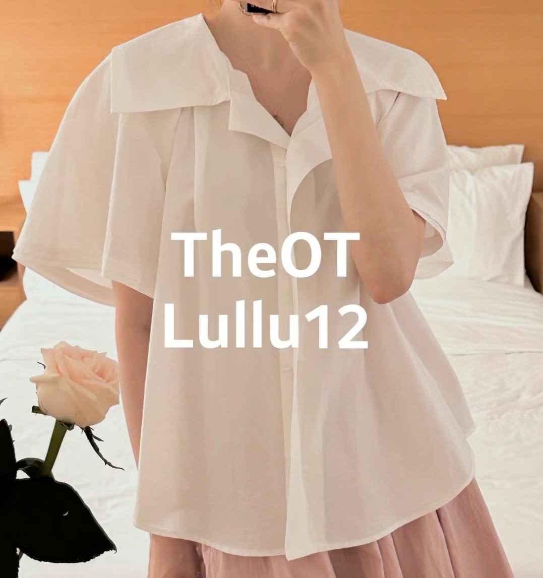 LULLU12-룰루12-OT韓國直郵女裝新品推薦時尚襯衫蕾絲衫LULLU12-룰루12-OT襯衫/蕾絲衫圖色1