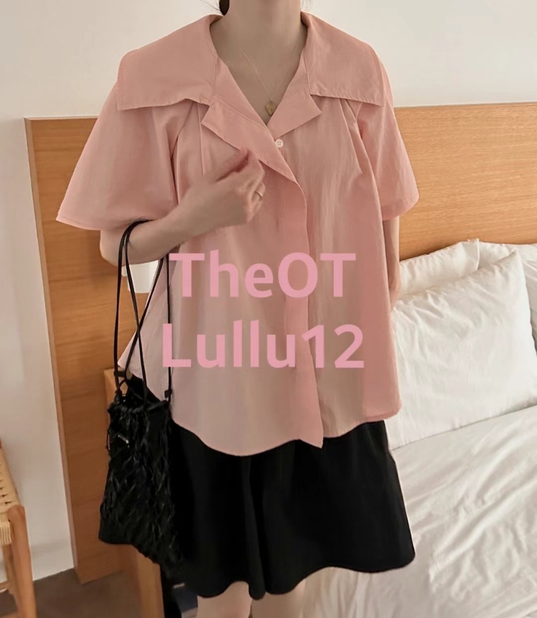 LULLU12-룰루12-OT韓國直郵女裝新品推薦時尚襯衫蕾絲衫LULLU12-룰루12-OT襯衫/蕾絲衫圖色3