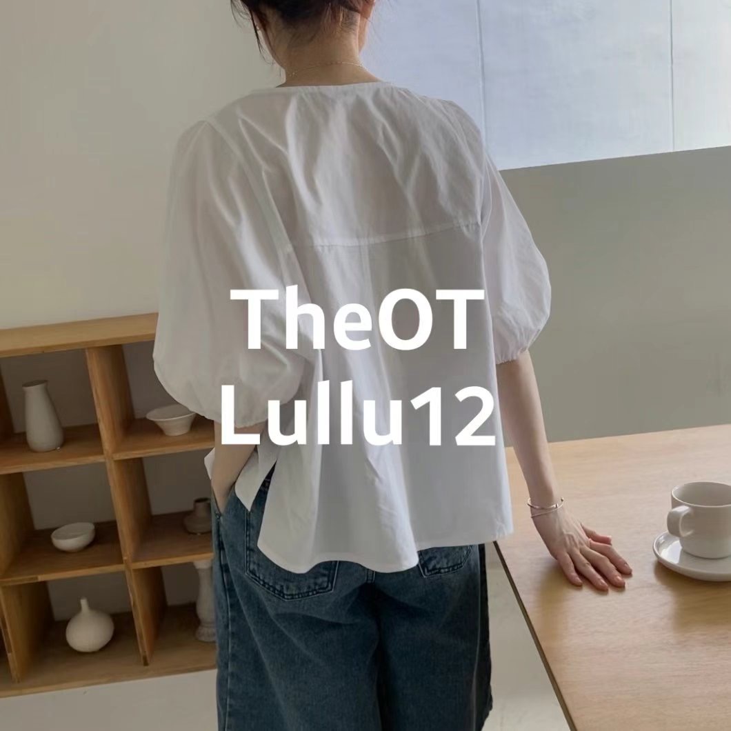 LULLU12-룰루12-OT直郵韓國代購女裝新品休閑襯衫蕾絲衫LULLU12-룰루12-OT襯衫/蕾絲衫