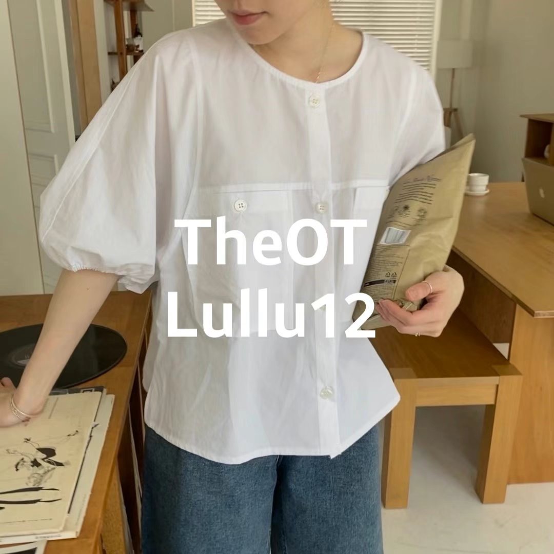 LULLU12-룰루12-OT直郵韓國代購女裝新品休閑襯衫蕾絲衫LULLU12-룰루12-OT襯衫/蕾絲衫圖色1