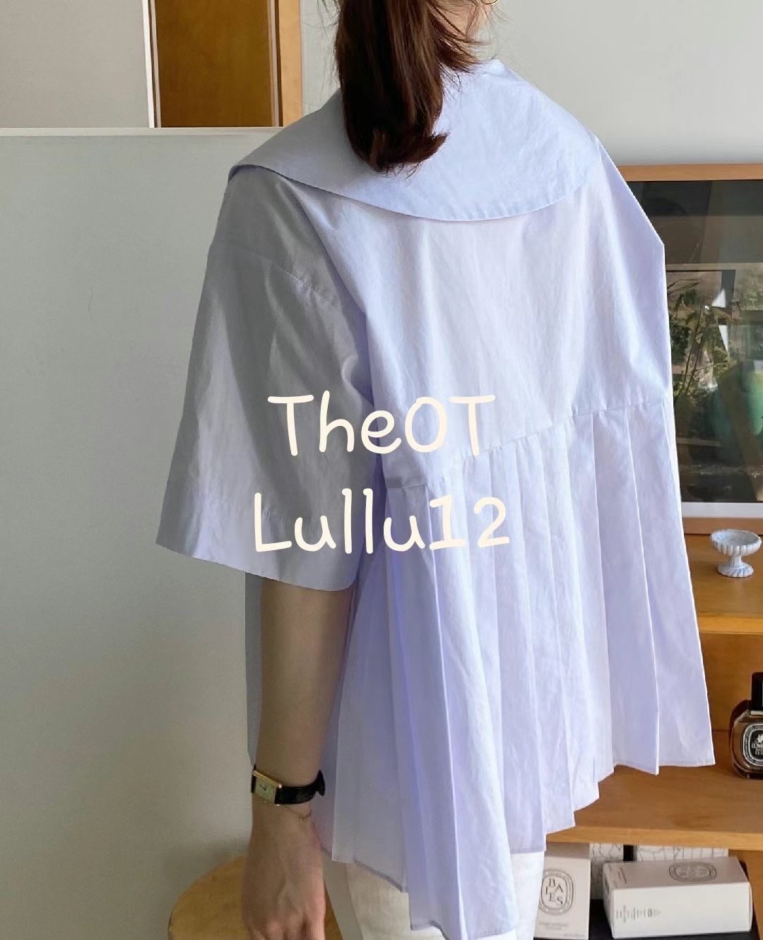 LULLU12-룰루12-OT韓國直郵東大門實拍女裝新款職業襯衫蕾絲衫LULLU12-룰루12-OT襯衫/蕾絲衫