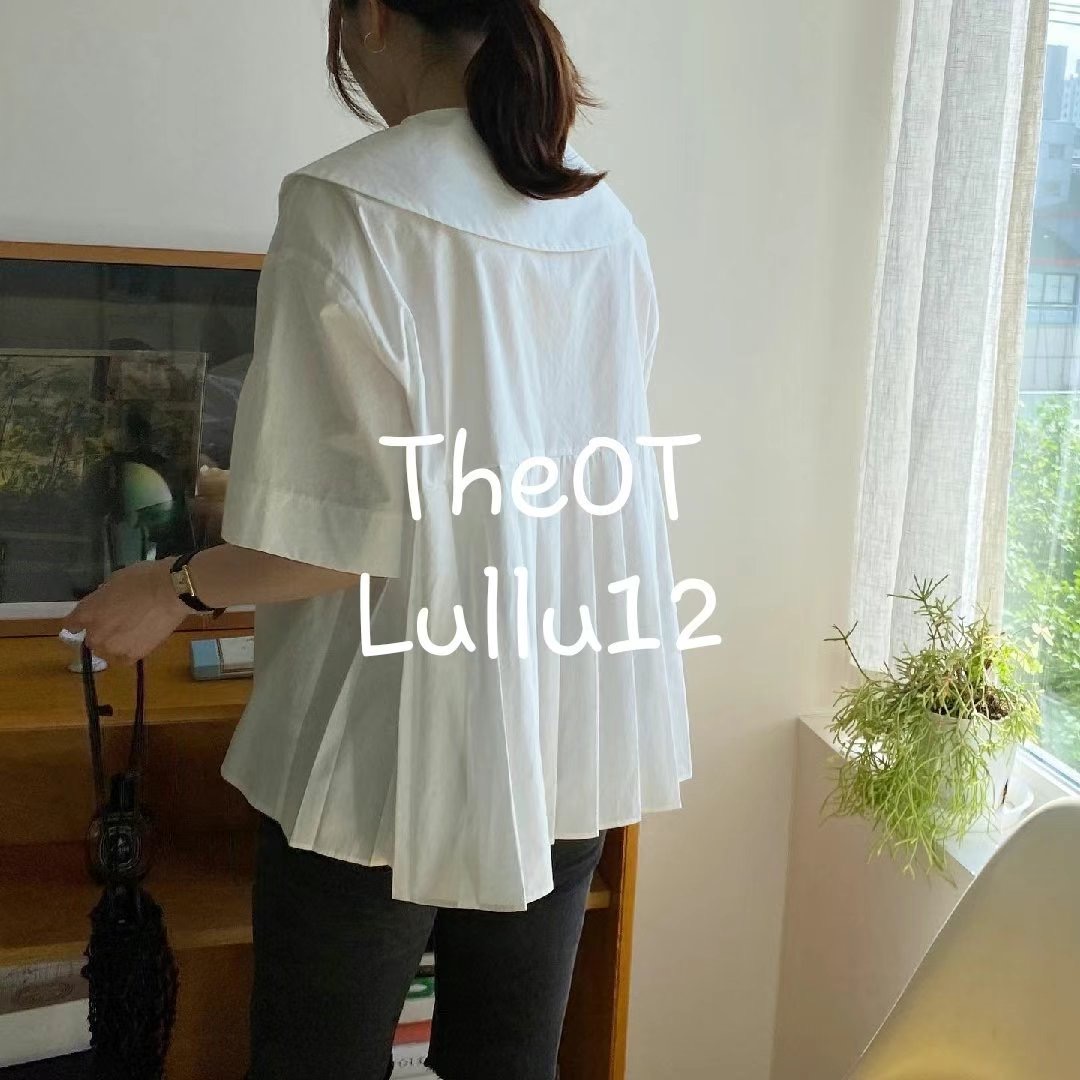 LULLU12-룰루12-OT韓國直郵東大門實拍女裝新款職業襯衫蕾絲衫LULLU12-룰루12-OT襯衫/蕾絲衫