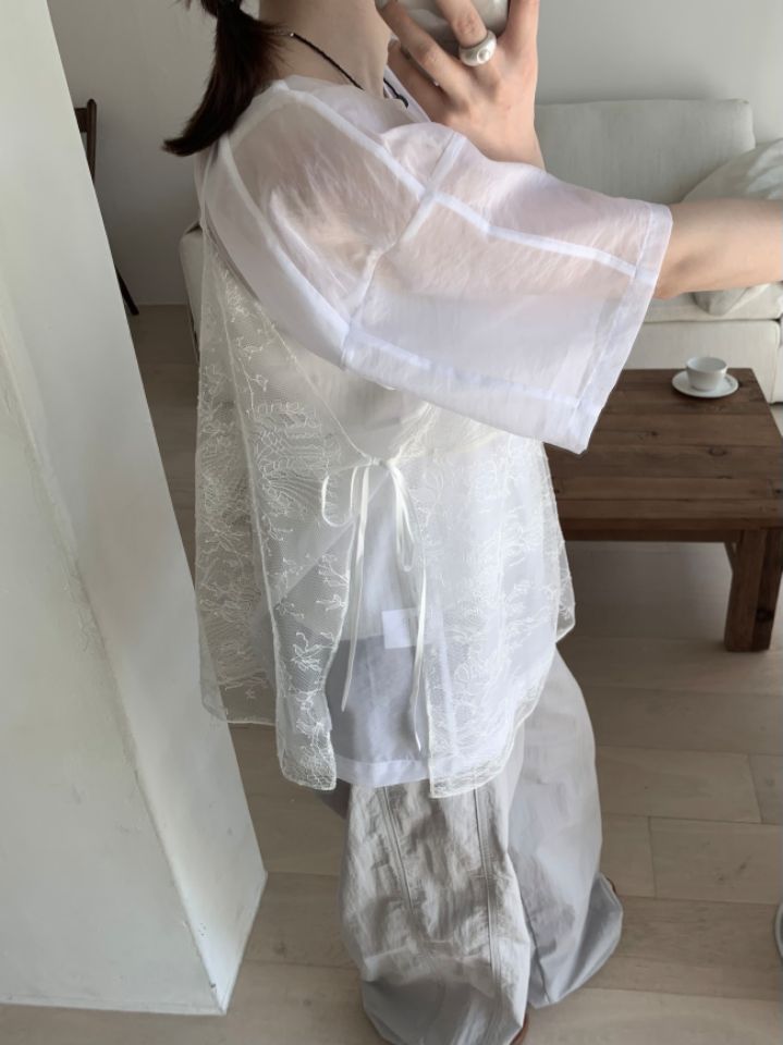 MARE韓國直郵東大門代購女裝新款休閑24春夏吊帶背心蕾絲MARE吊帶/背心