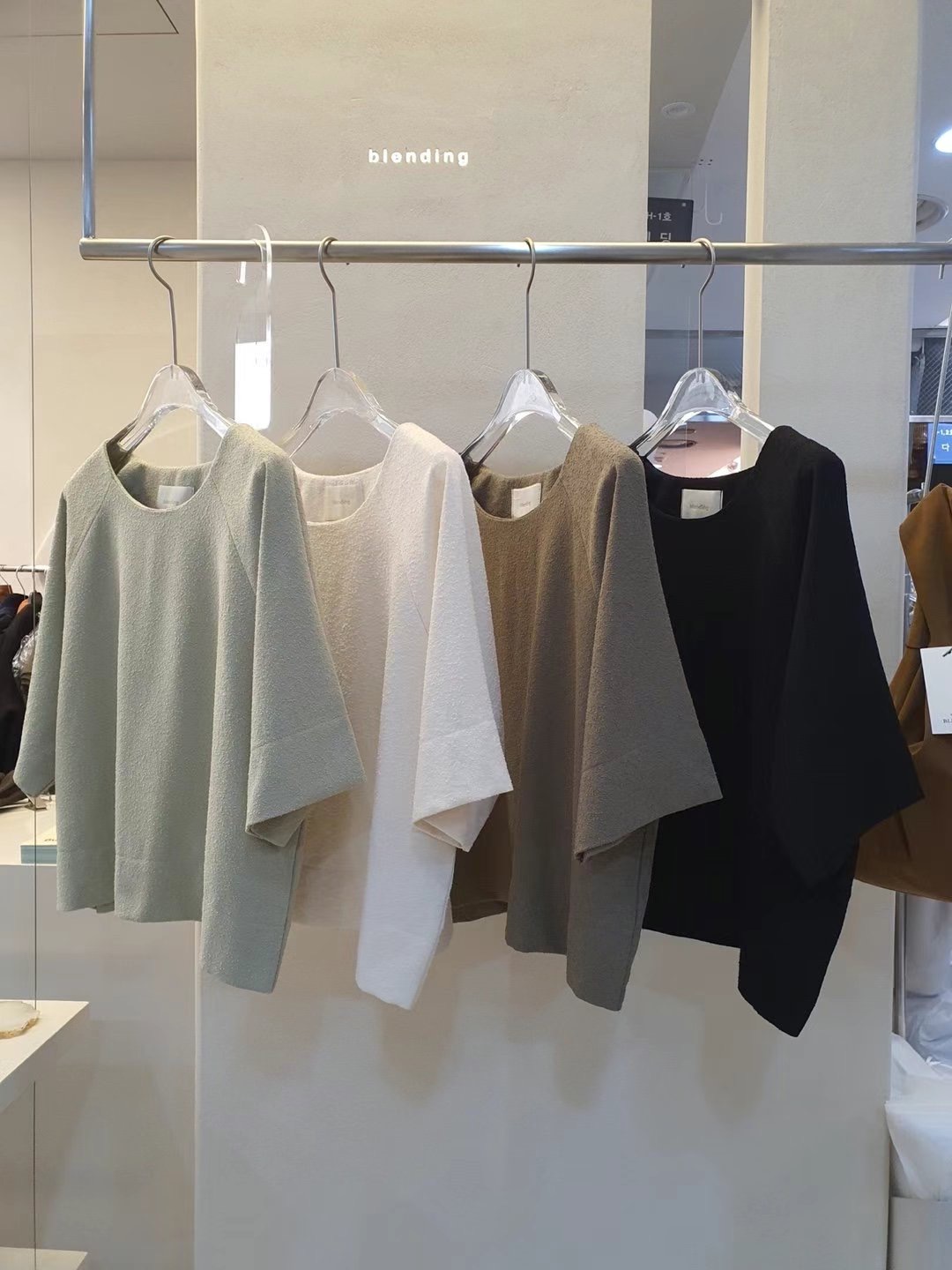 BLENDING韓國直郵東大門代購女士新品推薦職業時尚休閑T恤流蘇BLENDINGT恤圖色4左四色
