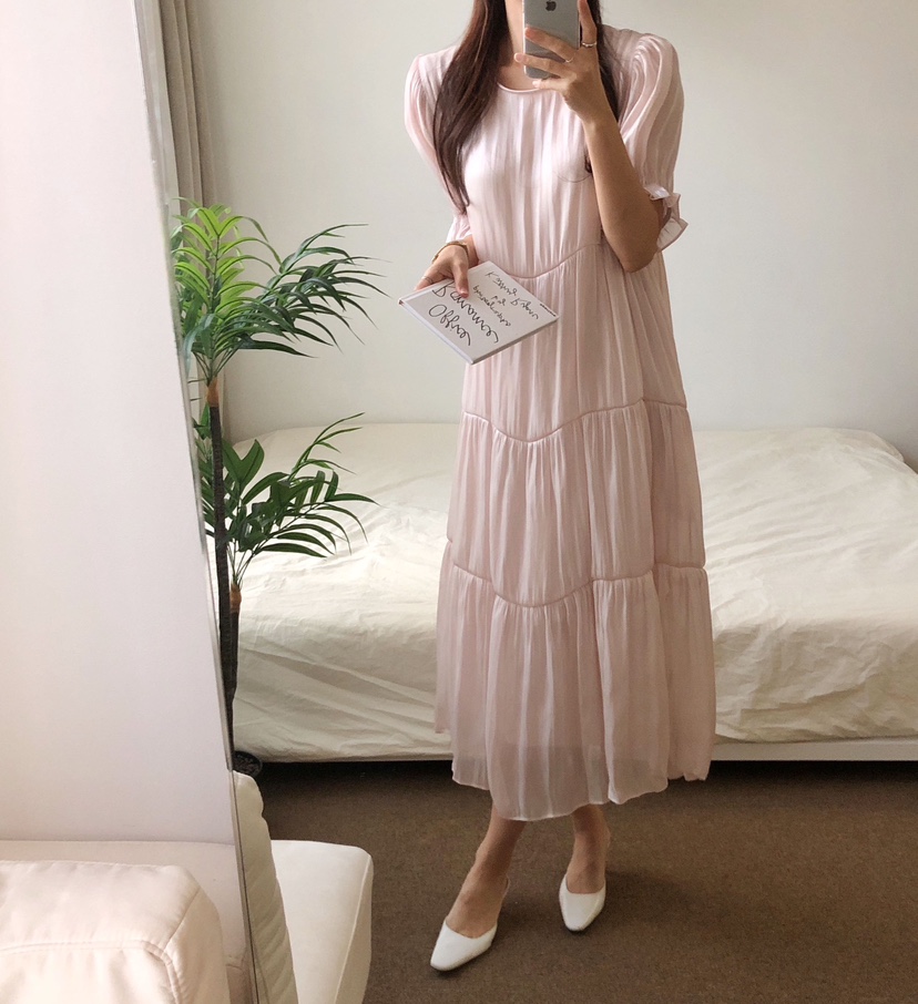 FABRIC韓國直郵東大門實拍女裝新品休閑時尚職業真品連衣裙FABRIC連衣裙