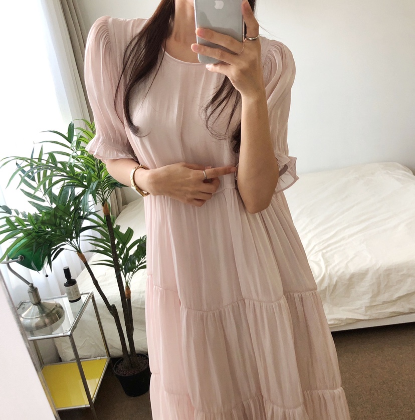 FABRIC韓國直郵東大門實拍女裝新品休閑時尚職業真品連衣裙FABRIC連衣裙