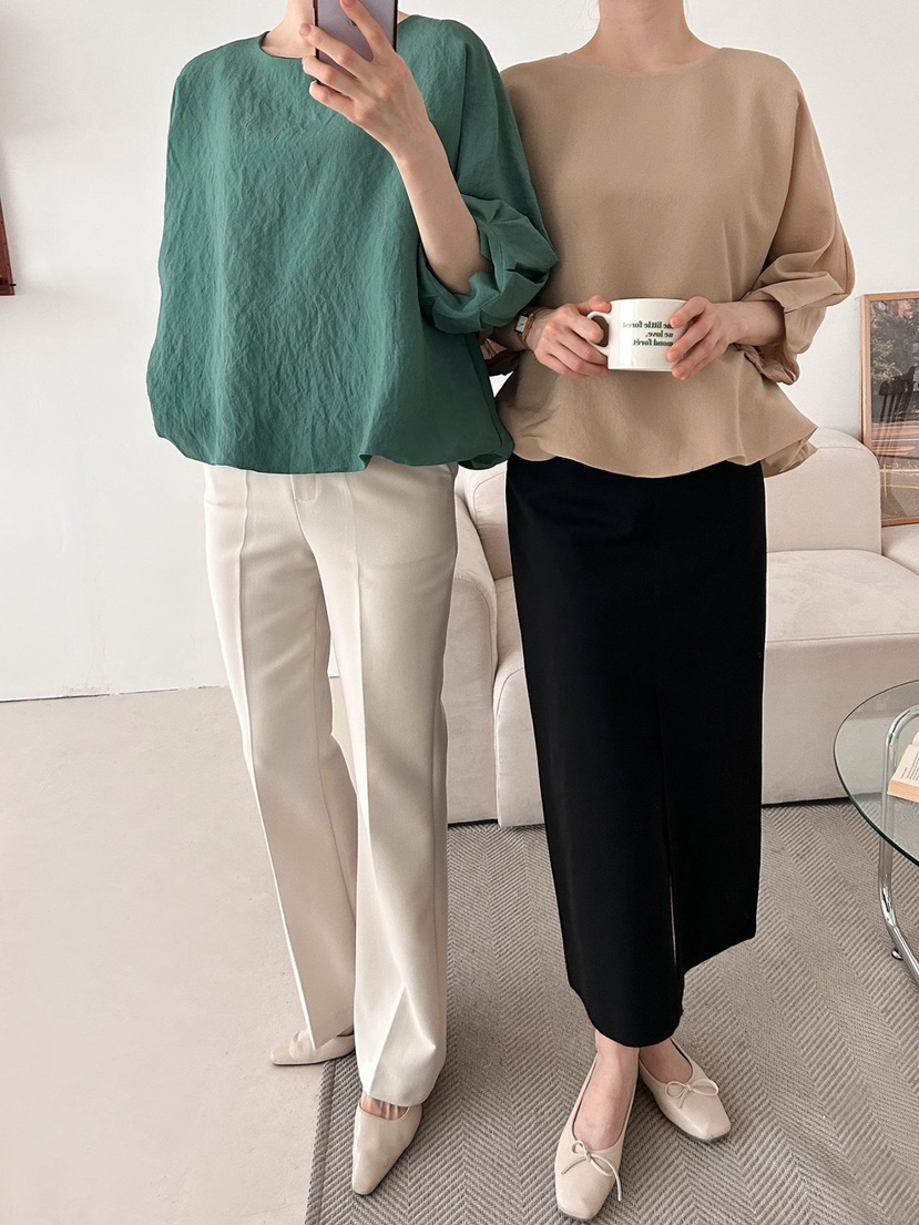 I BLLE韓國直郵東大門代購女裝新款24春夏推薦襯衫蕾絲衫I BLLE襯衫/蕾絲衫