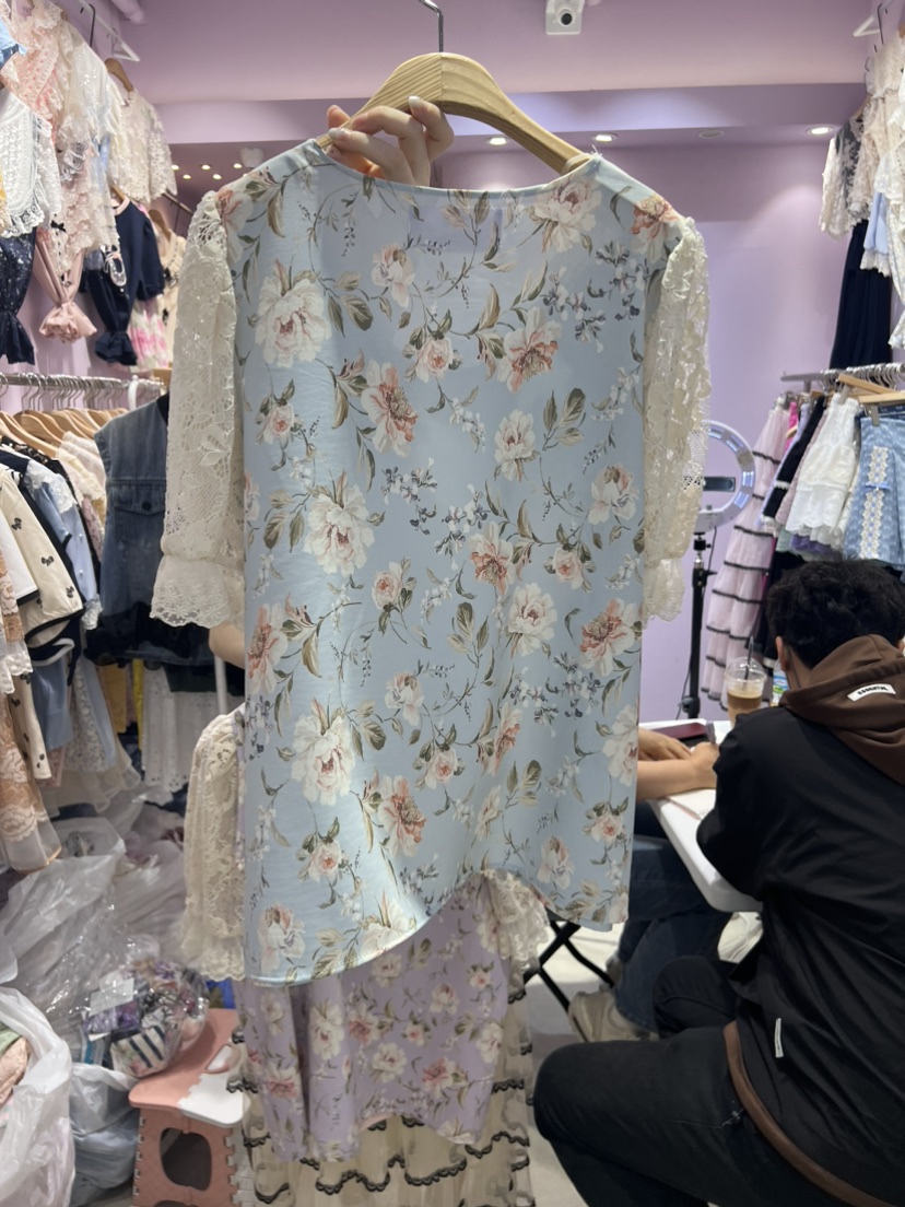 MS韓國直郵東大門實拍女裝新品熱賣時尚休閑推薦襯衫蕾絲衫MS襯衫/蕾絲衫