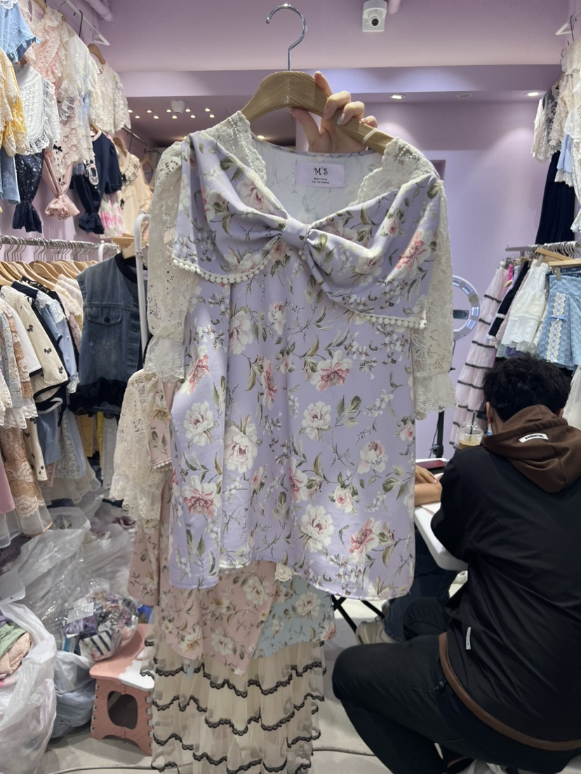 MS韓國直郵東大門實拍女裝新品熱賣時尚休閑推薦襯衫蕾絲衫MS襯衫/蕾絲衫圖色2
