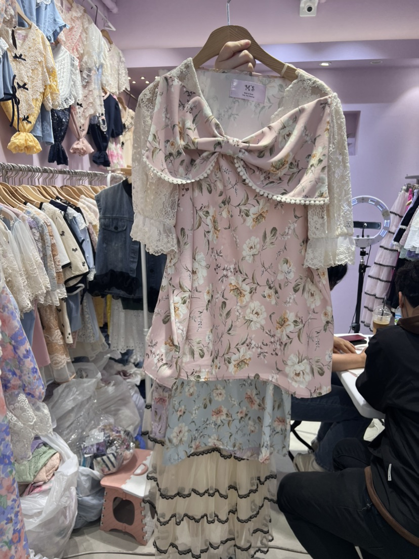MS韓國直郵東大門實拍女裝新品熱賣時尚休閑推薦襯衫蕾絲衫MS襯衫/蕾絲衫圖色3