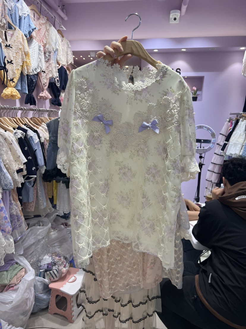 MS韓國直郵東大門實拍女裝新品休閑人氣推薦職業襯衫蕾絲衫MS襯衫/蕾絲衫圖色3