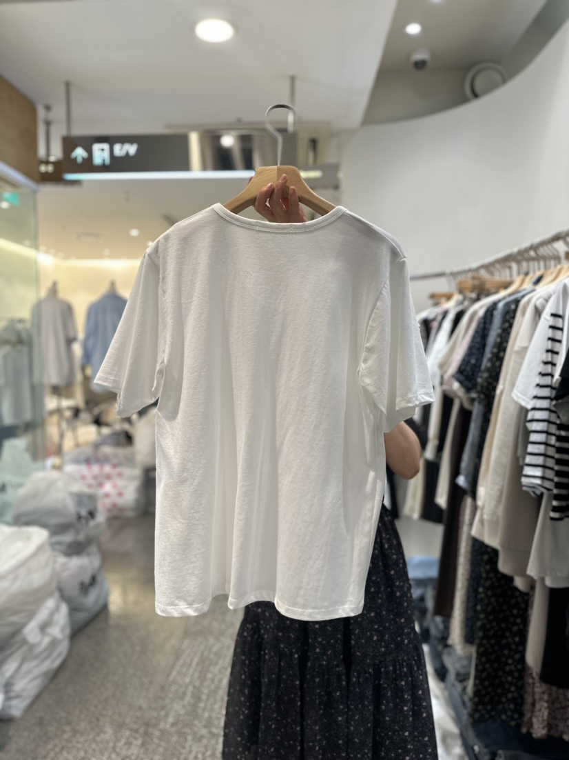 Terrace直郵韓國代購女裝新品人氣職業時尚休閑推薦24春夏T恤TERRACET恤