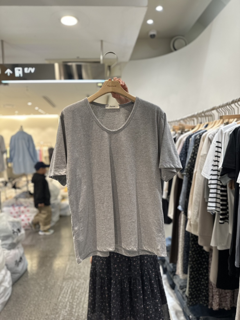 Terrace直郵韓國代購女裝新品人氣職業時尚休閑推薦24春夏T恤TERRACET恤圖色3